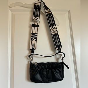 Steve Madden Small Black and Cream Purse